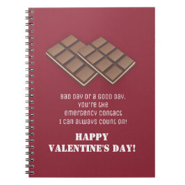 Cuaderno Divertido mensaje de El día de San Valentín de la