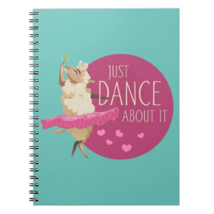 Cuaderno Divertido mensaje de oveja - Solamente baile acerc
