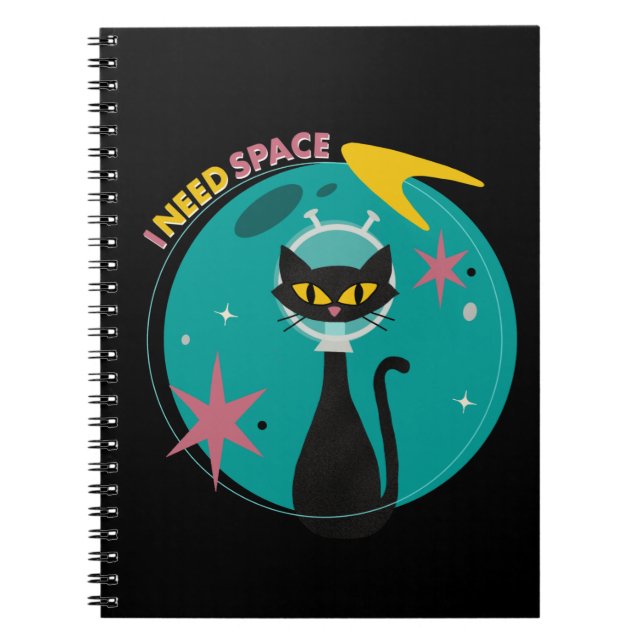 Cuaderno Divertido Mid Century Moderno necesito un portátil (Frente)