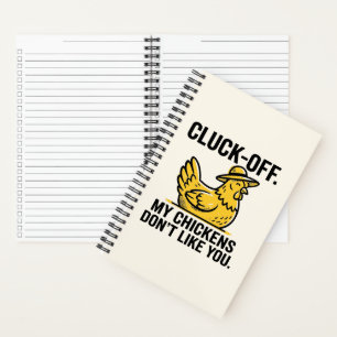 Cuaderno Divertido Minimalista Amante del Pollo Cluk Off Vi