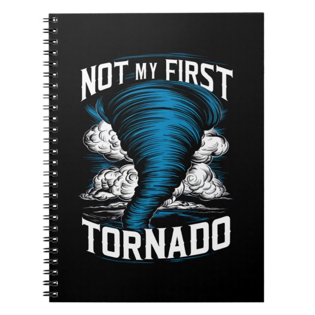 Cuaderno Divertido No Es Mi Primer Tornado Retro Cazador De (Frente)