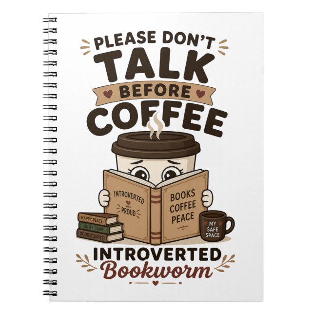 Cuaderno divertido para amantes de los libros sin  (Frente)