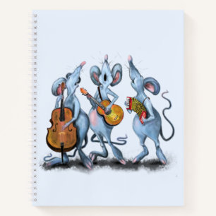 Cuaderno divertido para bandas de música Mouse