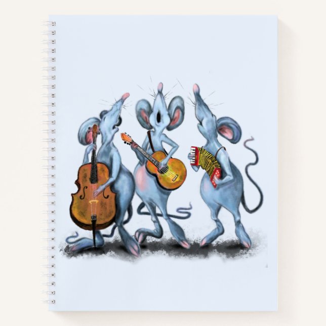 Cuaderno divertido para bandas de música Mouse (Anverso)