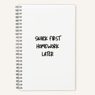 Cuaderno Divertido para la Escuela Comida Primero
