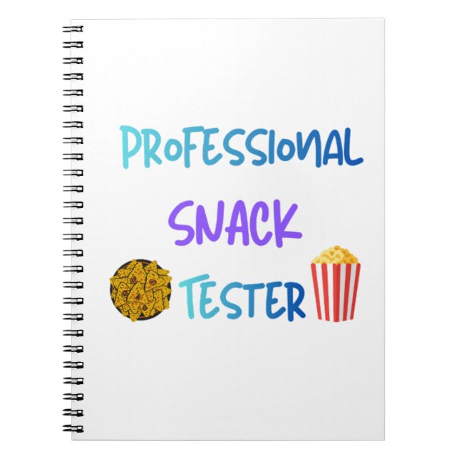 Cuaderno divertido para niños Probador de snacks p (Frente)