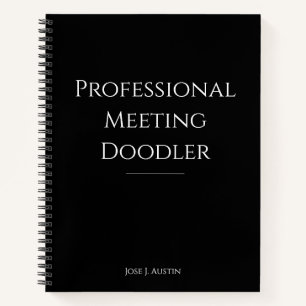 Cuaderno divertido para reuniones profesionales