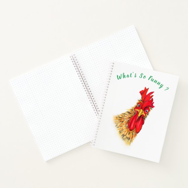 Cuaderno divertido para Rooster - Texto Personaliz (Interior)