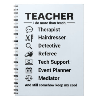 Cuaderno divertido para trabajos de maestro