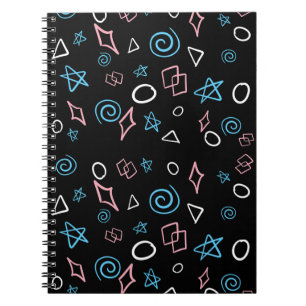 Cuaderno ¡Divertido patrón de repetición en los colores de 