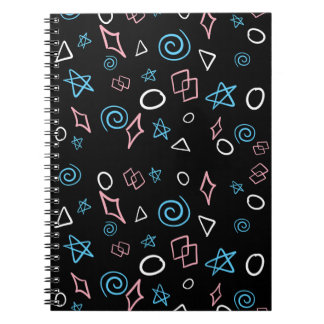 Cuaderno ¡Divertido patrón de repetición en los colores de 