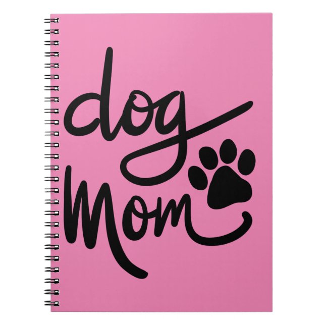 Cuaderno Divertido perro Paw Dog Mom (Frente)