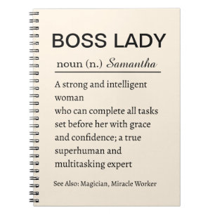 Cuaderno divertido personalizado con la definición