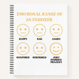 Cuaderno Divertido Rango Emocional De Los Fanáticos De Inge