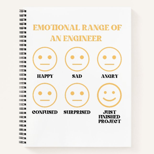 Cuaderno Divertido Rango Emocional De Los Fanáticos De Inge (Anverso)