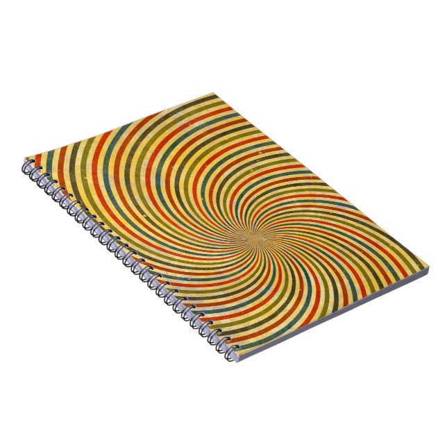 Cuaderno Divertido remolino retro grunge + tu idea (Lado Derecho)