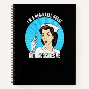 Cuaderno Divertido Retro Soy una enfermera de Nicu nada me 