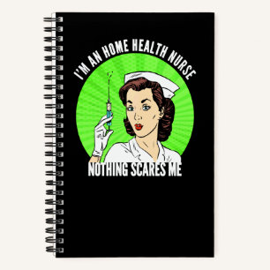 Cuaderno Divertido Retro Soy una enfermera de salud en el h