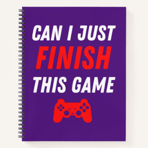 Cuaderno Divertido videojuegos Puedo terminar este juego