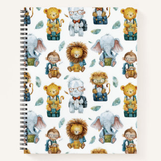 CUADERNO DIVERTIDOS ANIMALES EN ACUARELA PARA VUELTA AL COL
