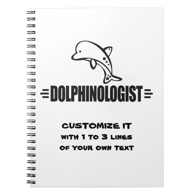 Cuaderno Divertidos delfines Personalizados (Frente)