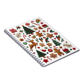 Cuaderno Divertidos Navidades en espiral para un portátil d