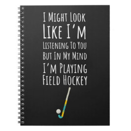 Cuaderno Divertidos regalos de hockey sobre hierba Jugador 