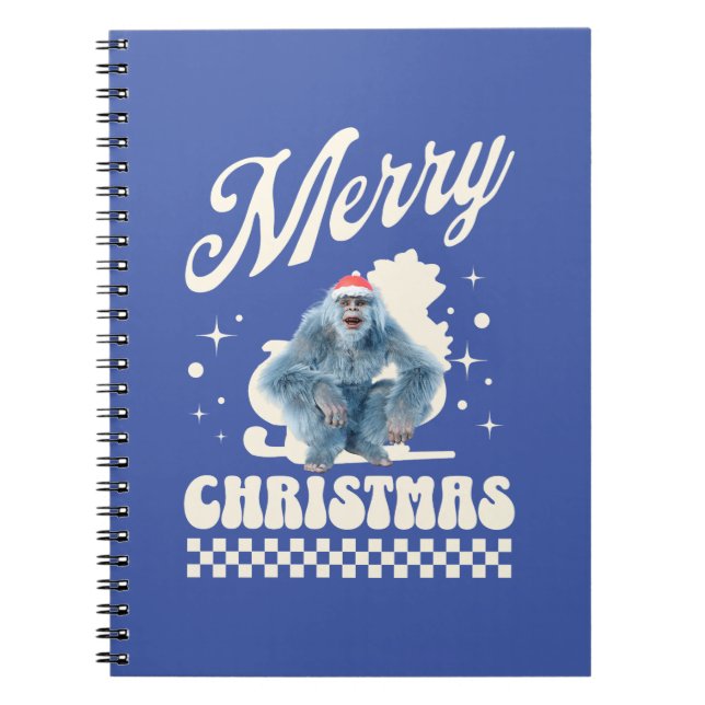 Cuaderno Diviértete con el Yeti de Navidad con Humor Festiv (Frente)