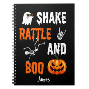 Cuaderno Diviértete con Shake, Rattle, Boo Esqueleto Calaba