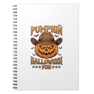 Cuaderno Diviértete en Halloween con Calabaza Linterna de J