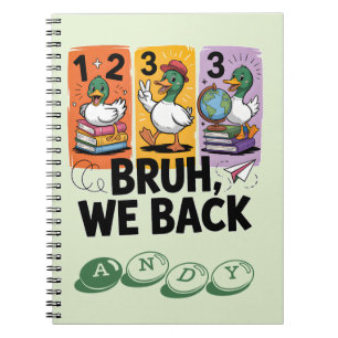 Cuaderno Diviértete, hermano, volvemos con el pato de vuelt