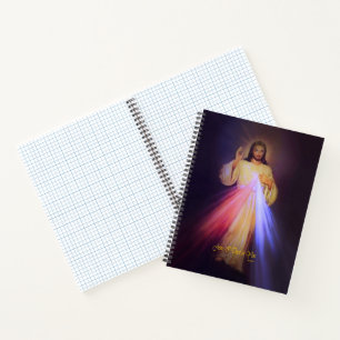 Cuaderno Divina Misericordia de Oro con Oración del Rosario