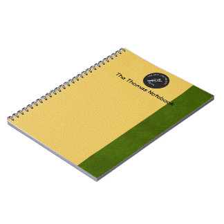 Cuaderno División Minimalista de marrón verde oliva