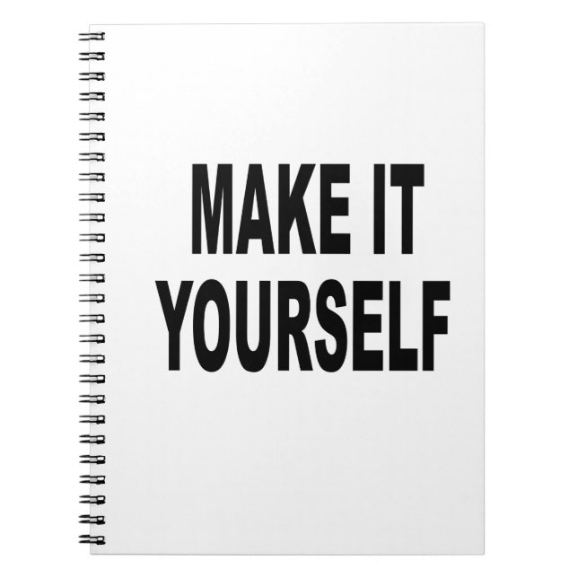 Cuaderno DIY le hacen usted mismo el diario de encargo (Frente)