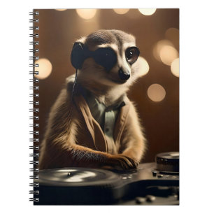 Cuaderno DJ Meerkat: Pistas giratorias en la sabana,
