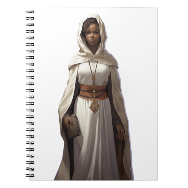 Cuaderno DnD: Clérigo femenino (Frente)