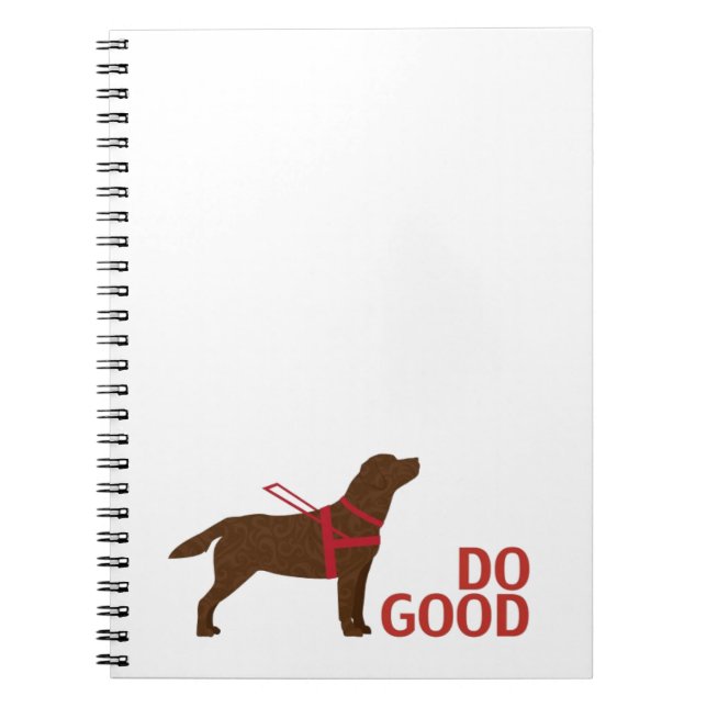 Cuaderno Do Good - Service Dog - Chocolate Lab (Frente)
