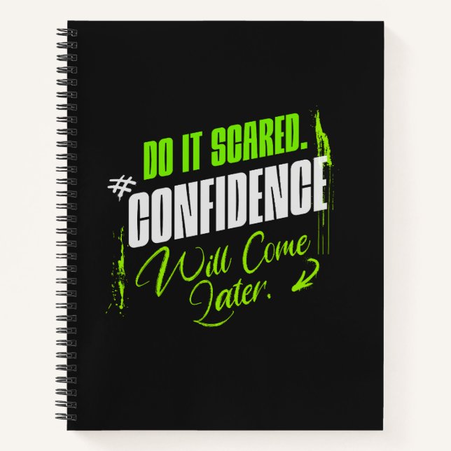 Cuaderno Do It Scared – Motivational Confidence for Goals (Anverso)