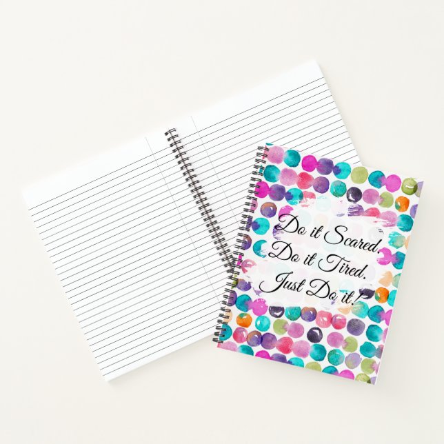 Cuaderno Do It Scared Motivational Routines & Habits (Interior)