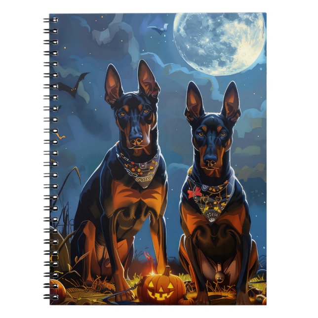 Cuaderno Doberman Halloween Spooky (Frente)