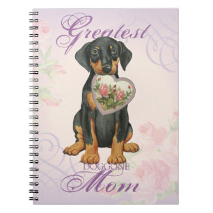 Cuaderno Doberman Pinscher Heart Mom