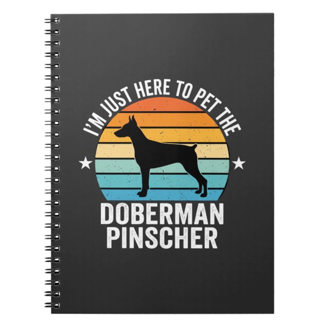 Cuaderno Doberman Pinscher Retro Acaricia (Frente)