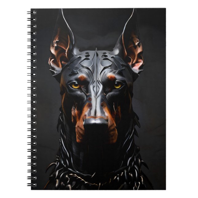 Cuaderno Doberman Steel Vibe Silhouette Vertical (Frente)