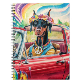 Cuaderno Dobermann Groovy 60 en rojo convertible