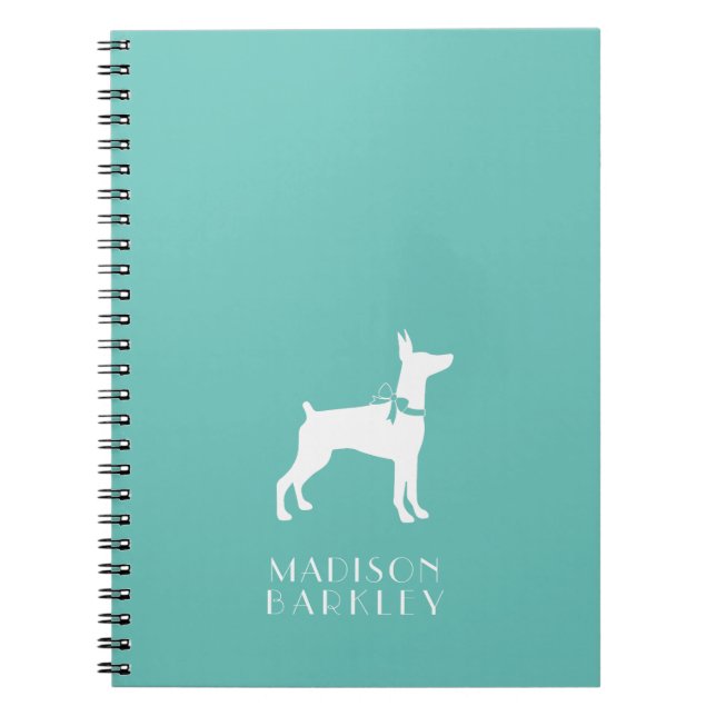Cuaderno Dobermann Pinscher Dog Puppy Dobie (Frente)