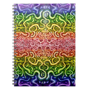 Cuaderno Doble arco iris torcido