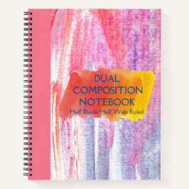 CUADERNO DOBLE COMPOSICIÓN ROPA MEDIA BLANCA/ANCHO RUBLADO