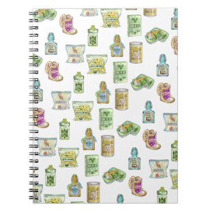 Cuaderno Doble patrón de poción de bruja