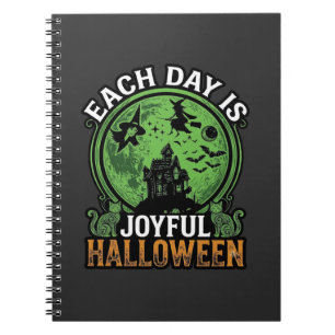 Cuaderno Doble Trabajo Bruja Calabaza Halloween Telaraña