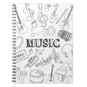 Cuaderno Docente de música en la escuela Doodle Music Art C